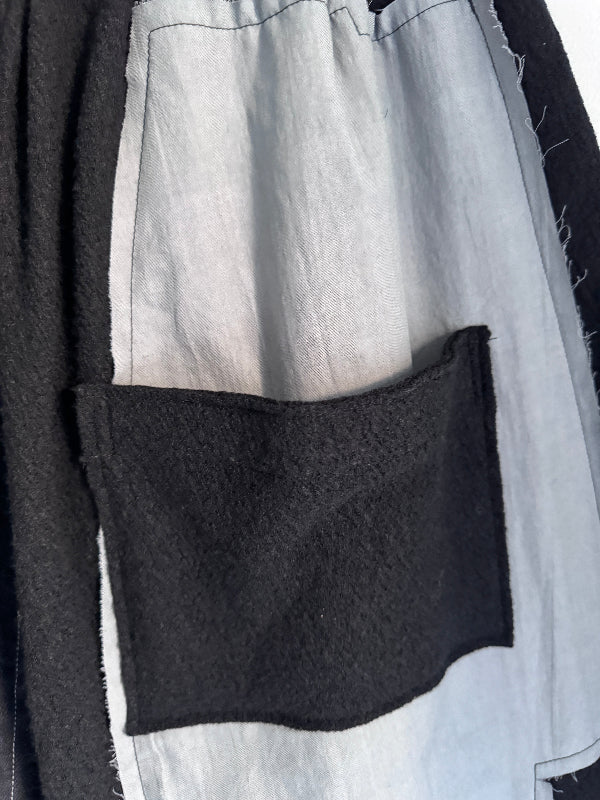 パッチサルエルパンツ(ブラックB)