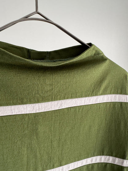 後あきbigボーダーカーディガン