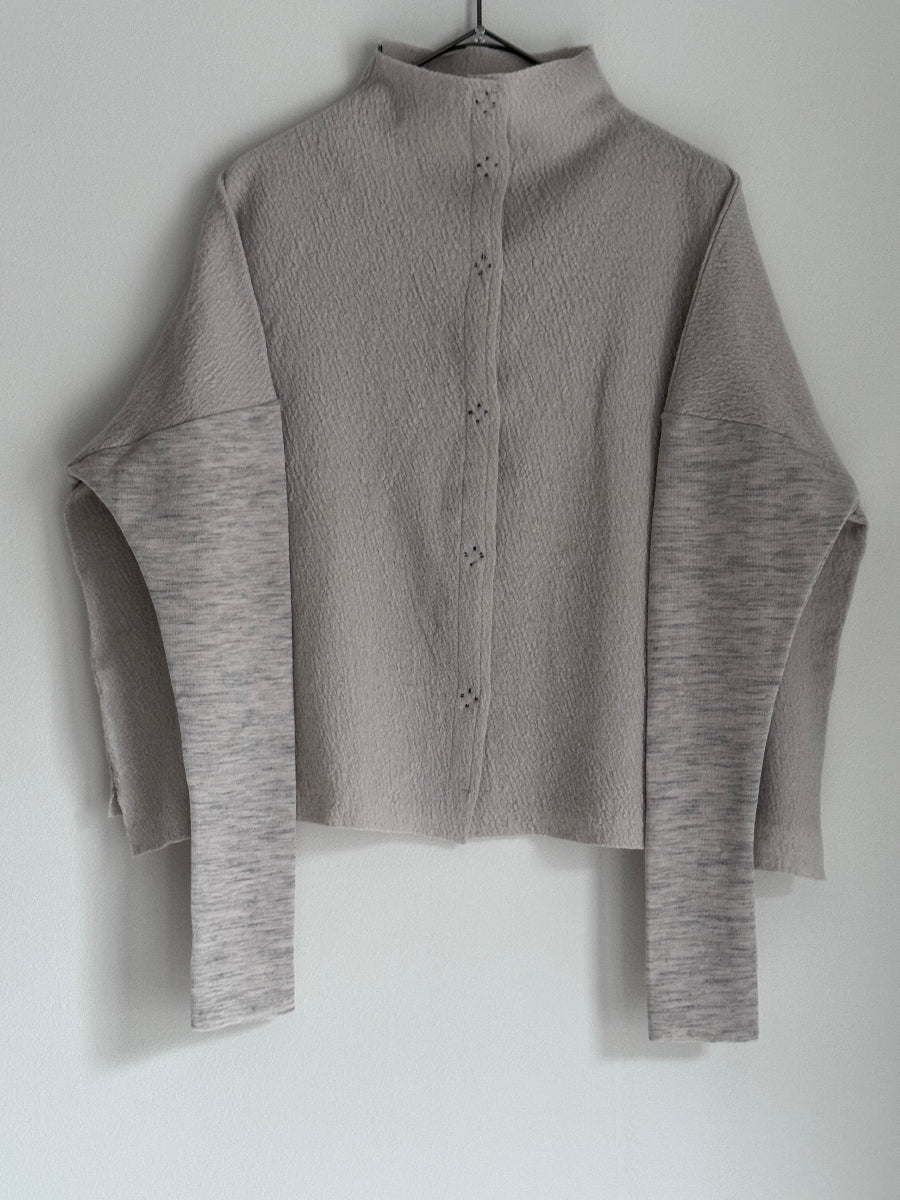 ワイドオフネックカーディガン