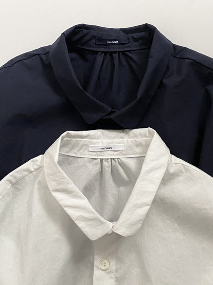 men'sスリムカラー七分袖シャツ